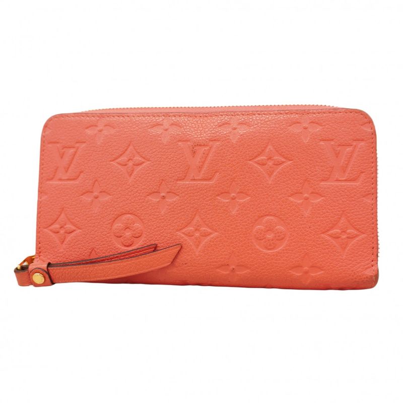 Louis Vuitton Long Wallet Monogram-empreinte Zippy Wallet M61788 Blossom Ladies