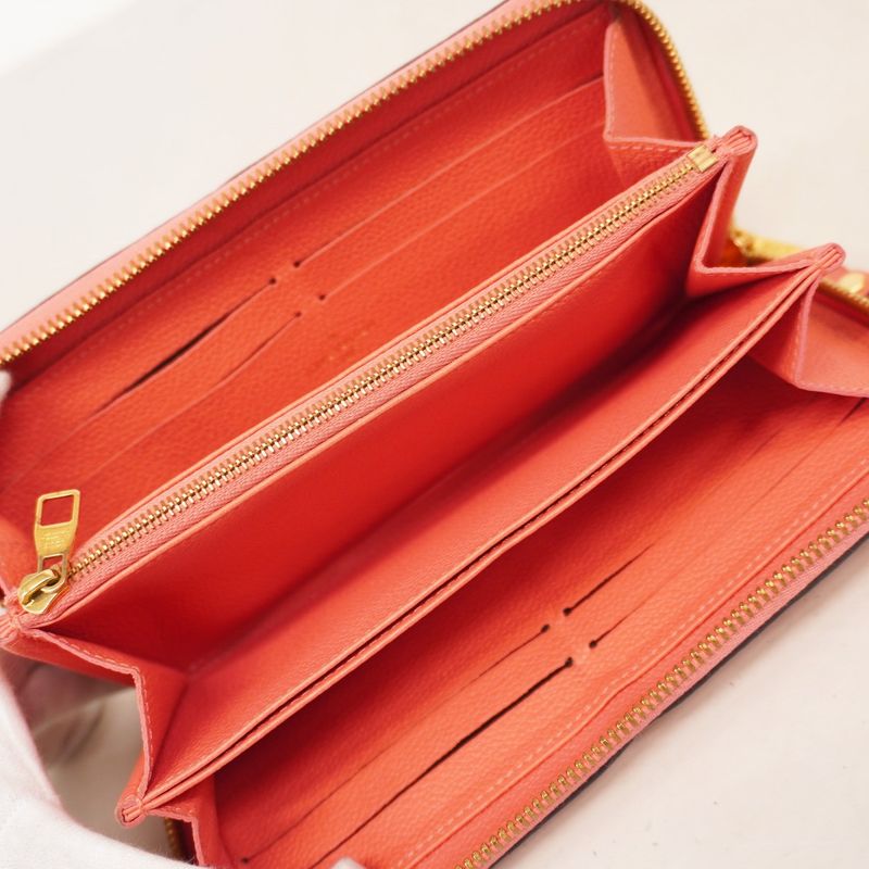 Louis Vuitton Long Wallet Monogram-empreinte Zippy Wallet M61788 Blossom Ladies