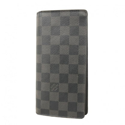 Louis Vuitton Damier Graphite Portefeuille Blazer N62665 Black Men's Long Wallet