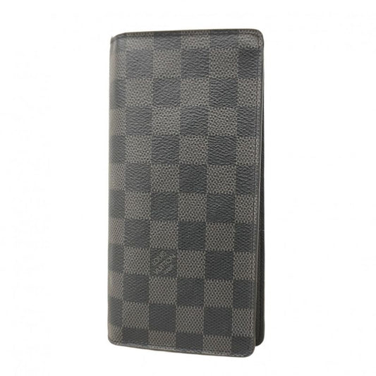Louis Vuitton Damier Graphite Portefeuille Blazer N62665 Black Men's Long Wallet