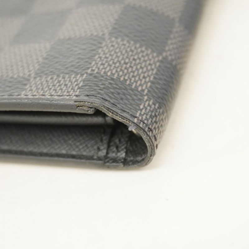 Louis Vuitton Damier Graphite Portefeuille Blazer N62665 Black Men's Long Wallet