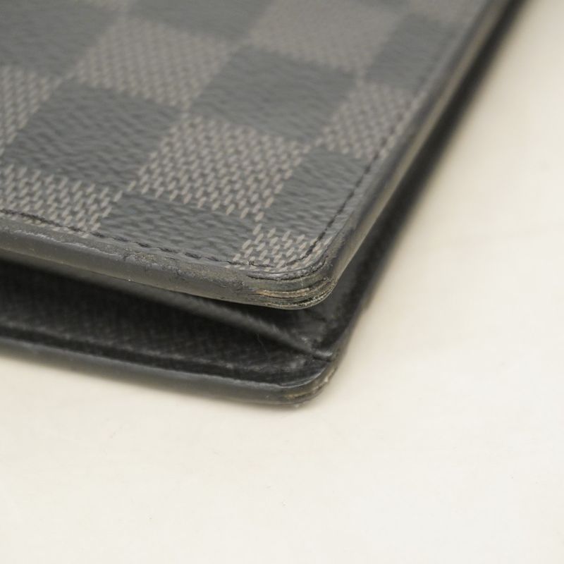 Louis Vuitton Damier Graphite Portefeuille Blazer N62665 Black Men's Long Wallet