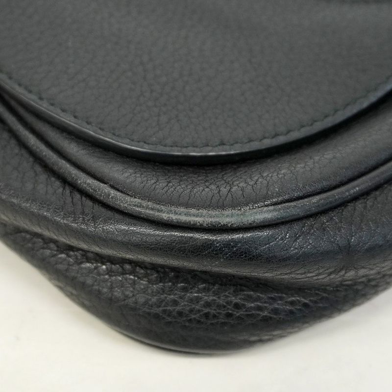 Gucci Shoulder Bag Soho 536224 Leather Black Chien Pan Gold Hardware Women's