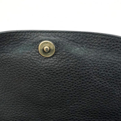 Gucci Shoulder Bag Soho 536224 Leather Black Chien Pan Gold Hardware Women's