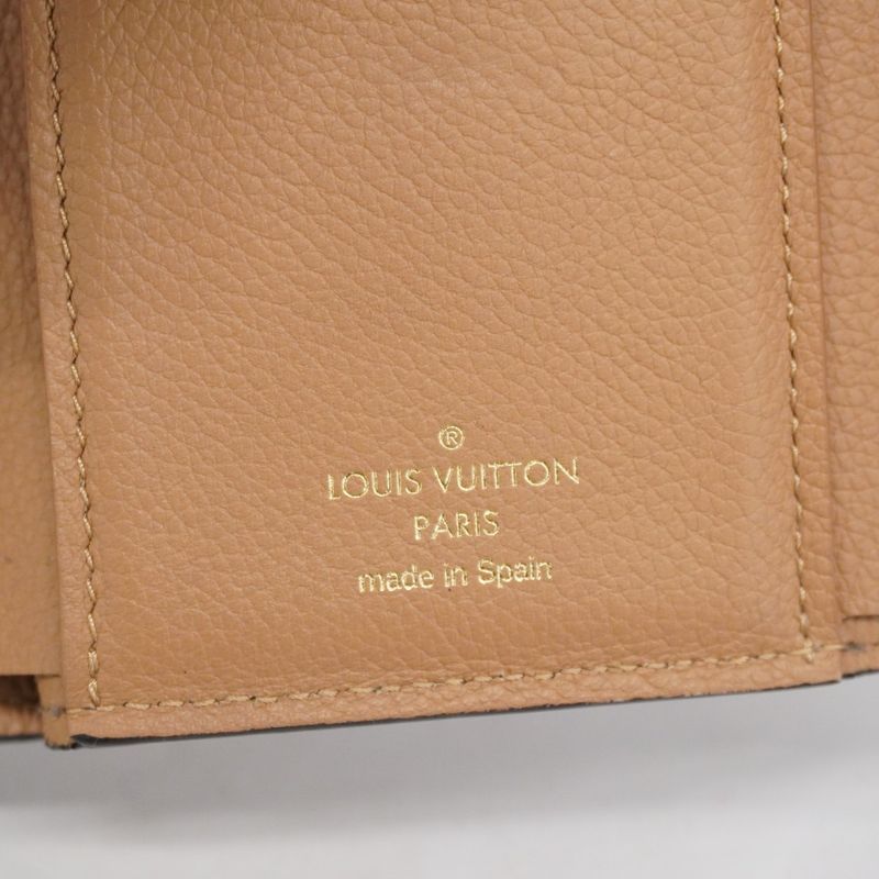 Louis Vuitton Trifold Wallet Monogram Portefeuille Dubre Vcompact M64391 Sesame