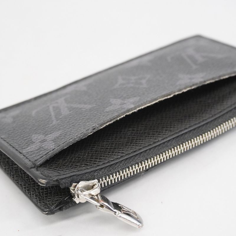 Louis Vuitton Coin Case Taigarama Coin Card Holder M30271 Noir Black Men's