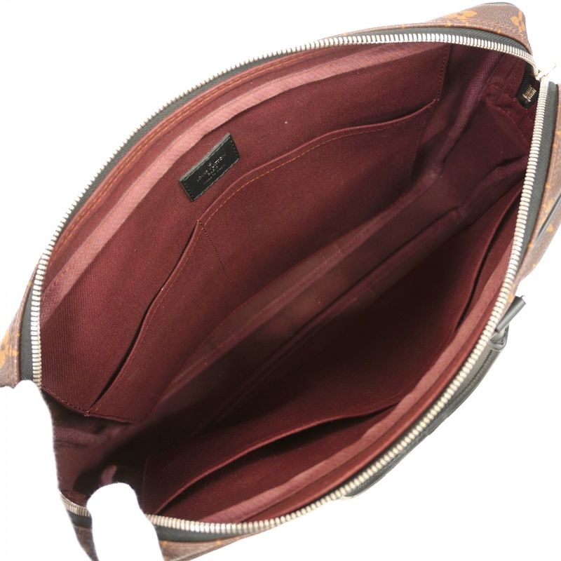 Louis Vuitton Business Bag Monogram Macassar Porte Documents Voyage PM M52005