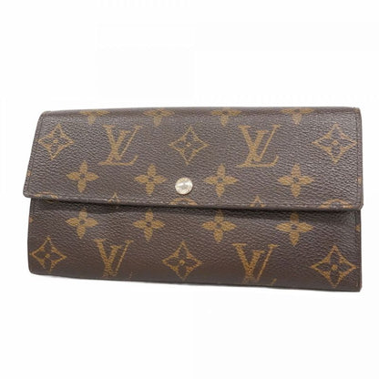Louis Vuitton Long Wallet Monogram Portefeuille Sarah M61734 Brown Men Women