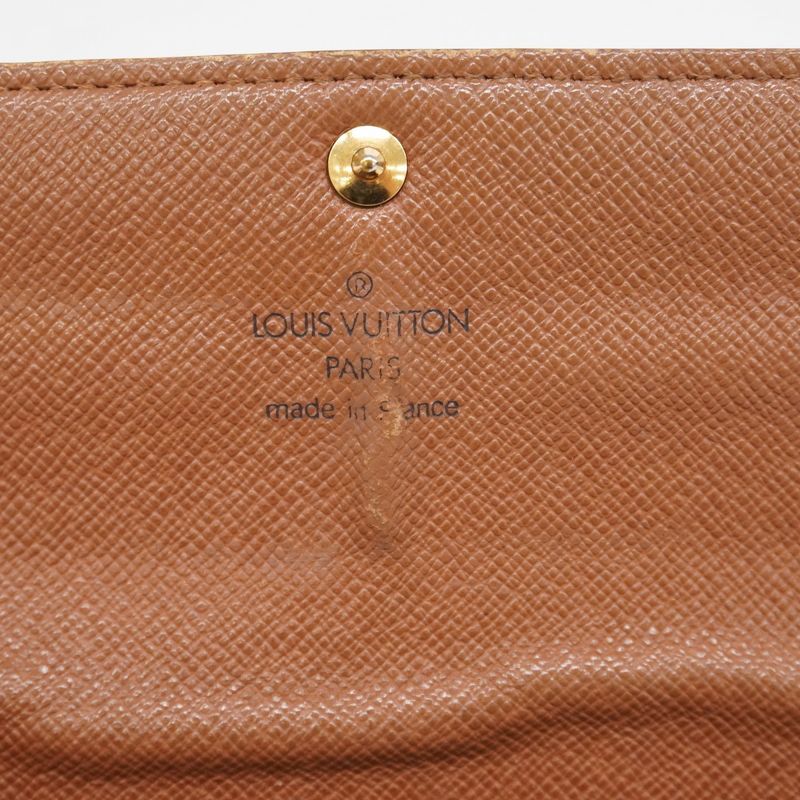 Louis Vuitton Long Wallet Monogram Portefeuille Sarah M61734 Brown Ladies