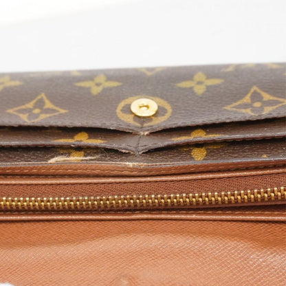 Louis Vuitton Long Wallet Monogram Portefeuille Sarah M61734 Brown Ladies