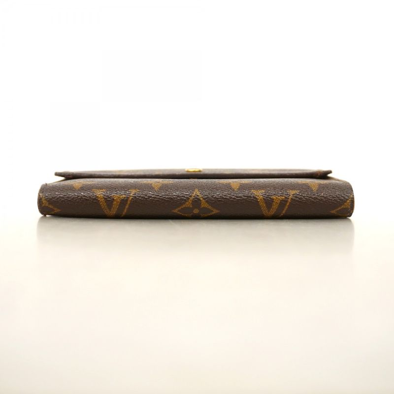 Louis Vuitton Trifold Wallet Monogram Porte-tresor Etui Papier M61202 Brown