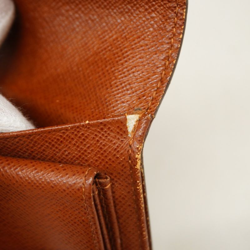 Louis Vuitton Trifold Wallet Monogram Porte-tresor Etui Papier M61202 Brown