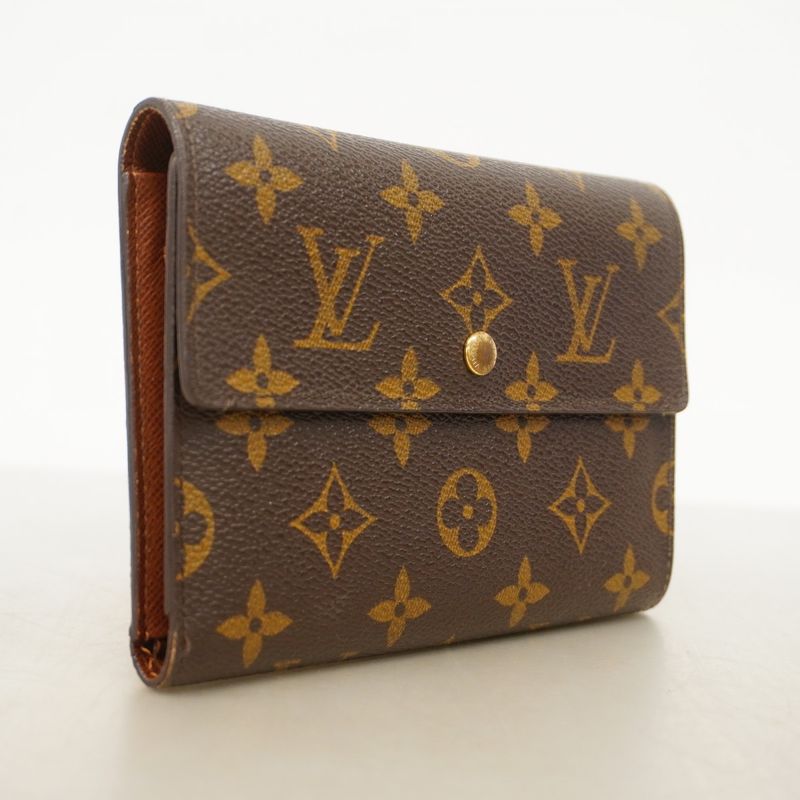 Louis Vuitton Trifold Wallet Monogram Porte-tresor Etui Papier M61202 Brown