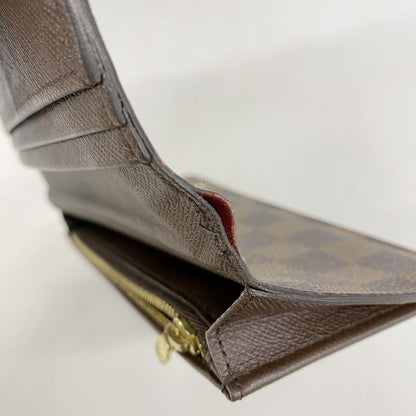 Louis Vuitton Long Wallet Damier Portefeuille Brazza N60017 Ebène Men's