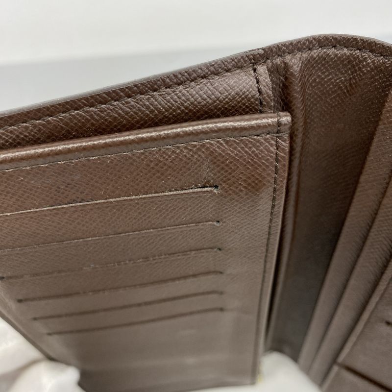 Louis Vuitton Long Wallet Damier Portefeuille Brazza N60017 Ebène Men's