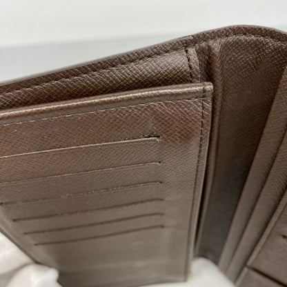 Louis Vuitton Long Wallet Damier Portefeuille Brazza N60017 Ebène Men's