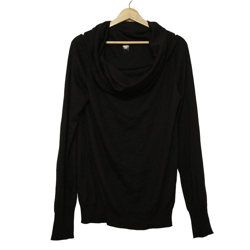 Hermes Long Sleeve Sweater Size XL Women - Sw003 Black