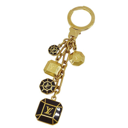 Louis Vuitton Key Holder Women'S Men'S Brand Portocre Cabochon Gold Black