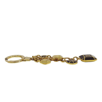 Louis Vuitton Key Holder Women'S Men'S Brand Portocre Cabochon Gold Black