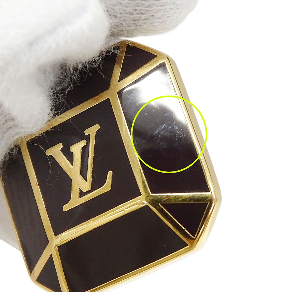 Louis Vuitton Key Holder Women'S Men'S Brand Portocre Cabochon Gold Black