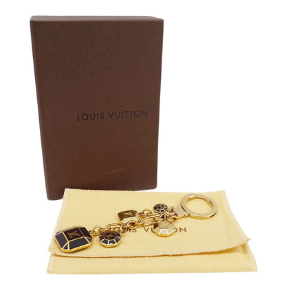 Louis Vuitton Key Holder Women'S Men'S Brand Portocre Cabochon Gold Black