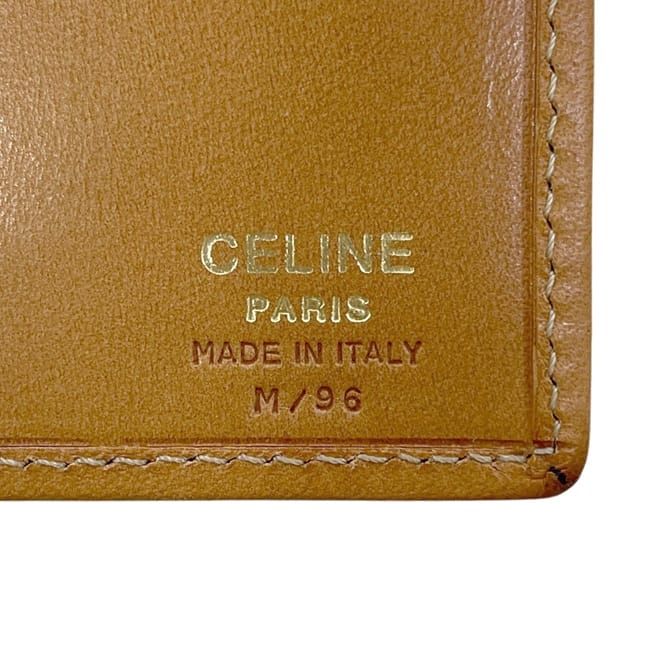 Celine Bifold Clasp Long Wallet Brown Macadam Wallet Clasp PVC