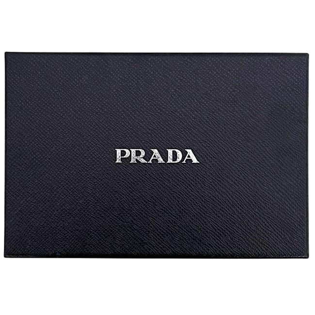 Prada Pouch Light Green Satin Preowned 210 Prada Ribbon