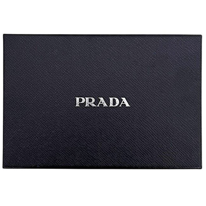 Prada Pouch Light Green Satin Preowned 210 Prada Ribbon