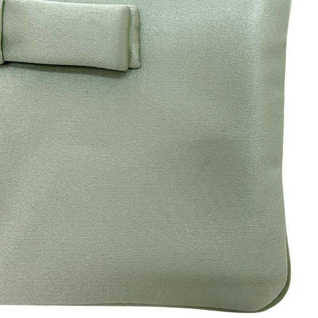Prada Pouch Light Green Satin Preowned 210 Prada Ribbon