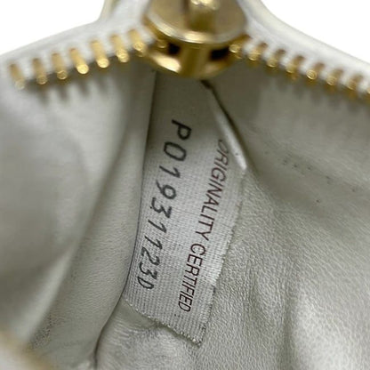 Bottega Veneta Coin Case White Cassette 679843 Coin Purse