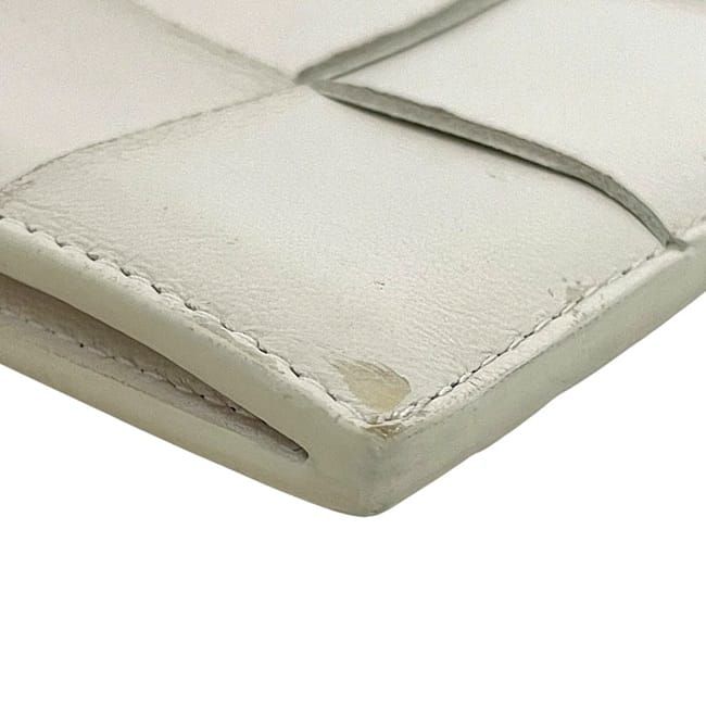Bottega Veneta Coin Case White Cassette 679843 Coin Purse