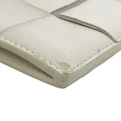 Bottega Veneta Coin Case White Cassette 679843 Coin Purse