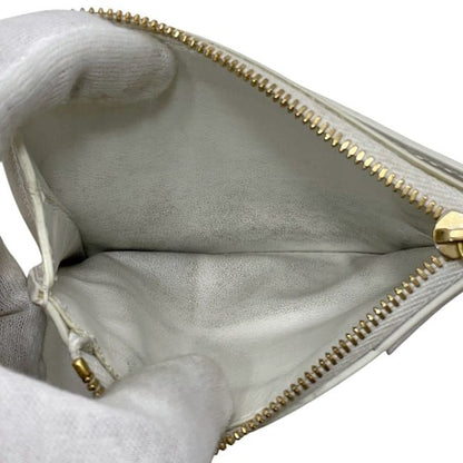 Bottega Veneta Coin Case White Cassette 679843 Coin Purse