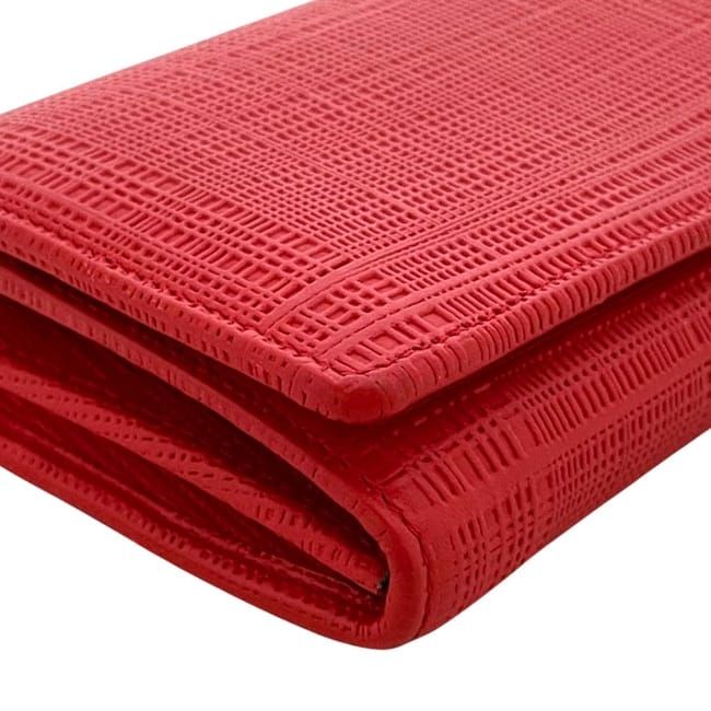 Loewe Bifold Wallet Red Linen Anagram 101.88k98