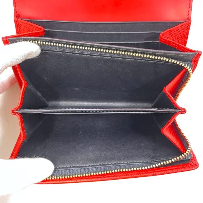 Loewe Bifold Wallet Red Linen Anagram 101.88k98
