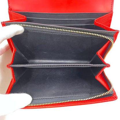 Loewe Bifold Wallet Red Linen Anagram 101.88k98
