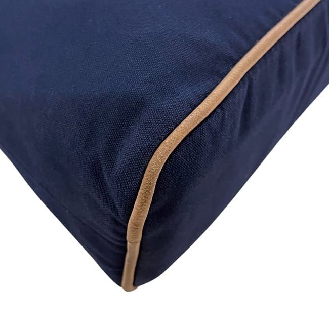 Hermes Pouch GM Navy Bolide Clutch Bag Cotton Preowned