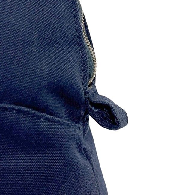 Hermes Pouch GM Navy Bolide Clutch Bag Cotton Preowned