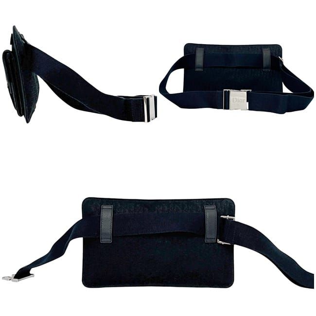 Christian Dior Black Trotter Waist Pouch