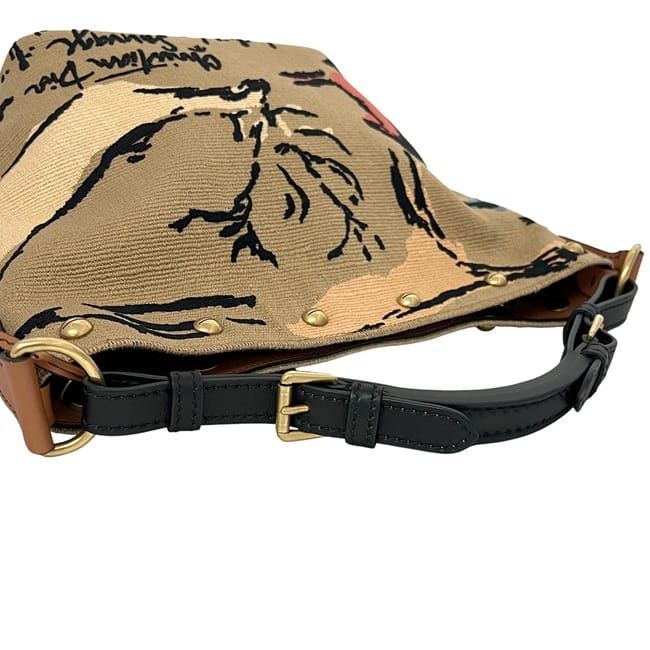 Christian Dior Bucket Bag Medium Beige Brown