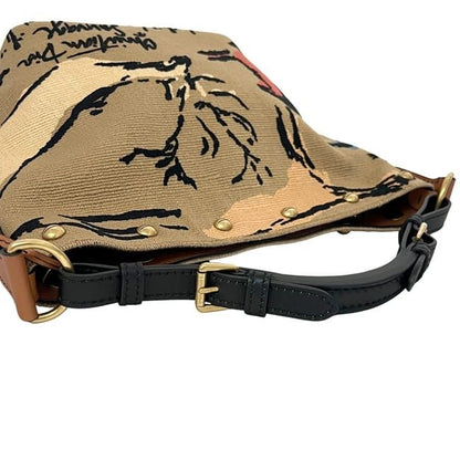 Christian Dior Bucket Bag Medium Beige Brown