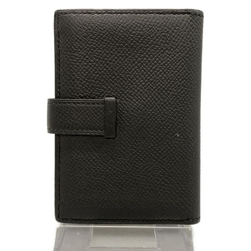Hermes Coin Case Bearn Black New Shape Hardware Silver Hardware