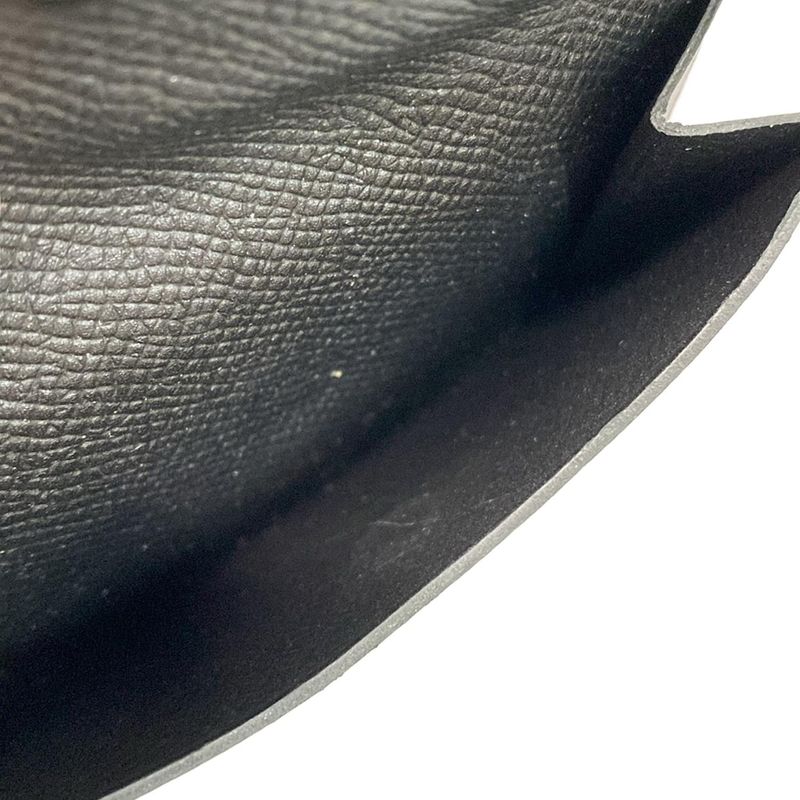 Hermes Coin Case Bearn Black New Shape Hardware Silver Hardware
