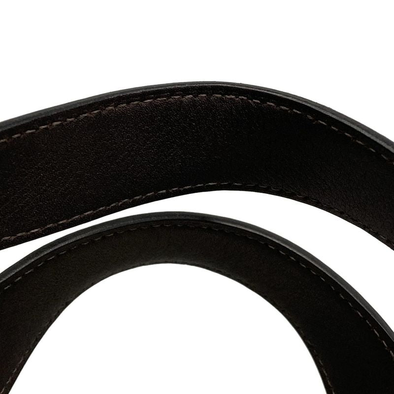 Hermes Petite Ash Tote Bag Dark Brown And Red Petite Ash