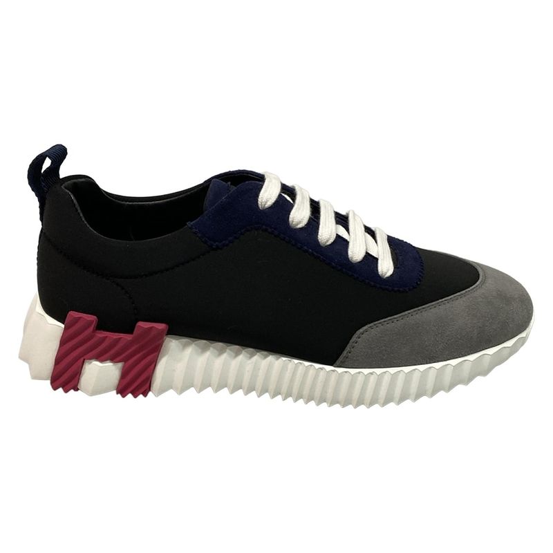 Hermes Sneakers 37 Women's Bouncing Black X Grey X Multi