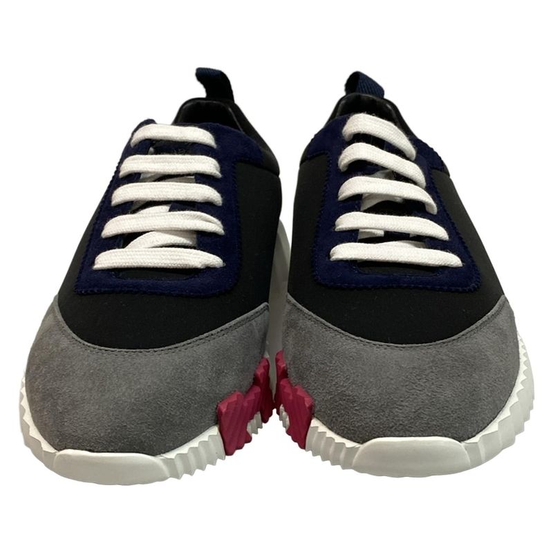Hermes Sneakers 37 Women's Bouncing Black X Grey X Multi
