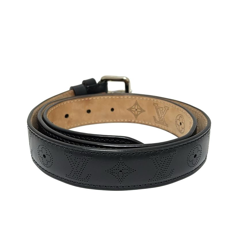 Louis Vuitton Belt Mahina Santure Perfot M6931 Noir Black Leather