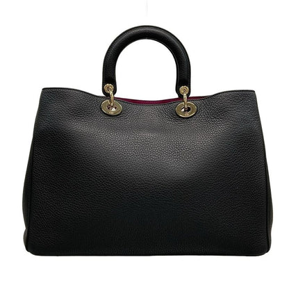 DIOR Christian Dior Tote Bag Diorissimo M09010trl M900 Black Leather
