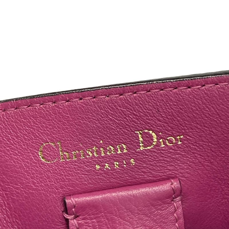 DIOR Christian Dior Tote Bag Diorissimo M09010trl M900 Black Leather