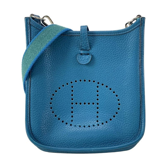Hermes Shoulder Bag Evelyn Tpmamazon Blue Izmir Silver Hardware